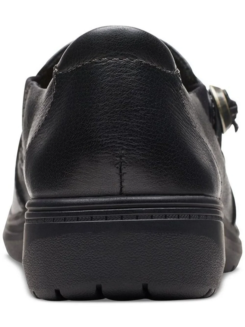 Clarks Carleigh Pearl Slip-On Loafer Women's Size 12M Black Leather Closed Toe